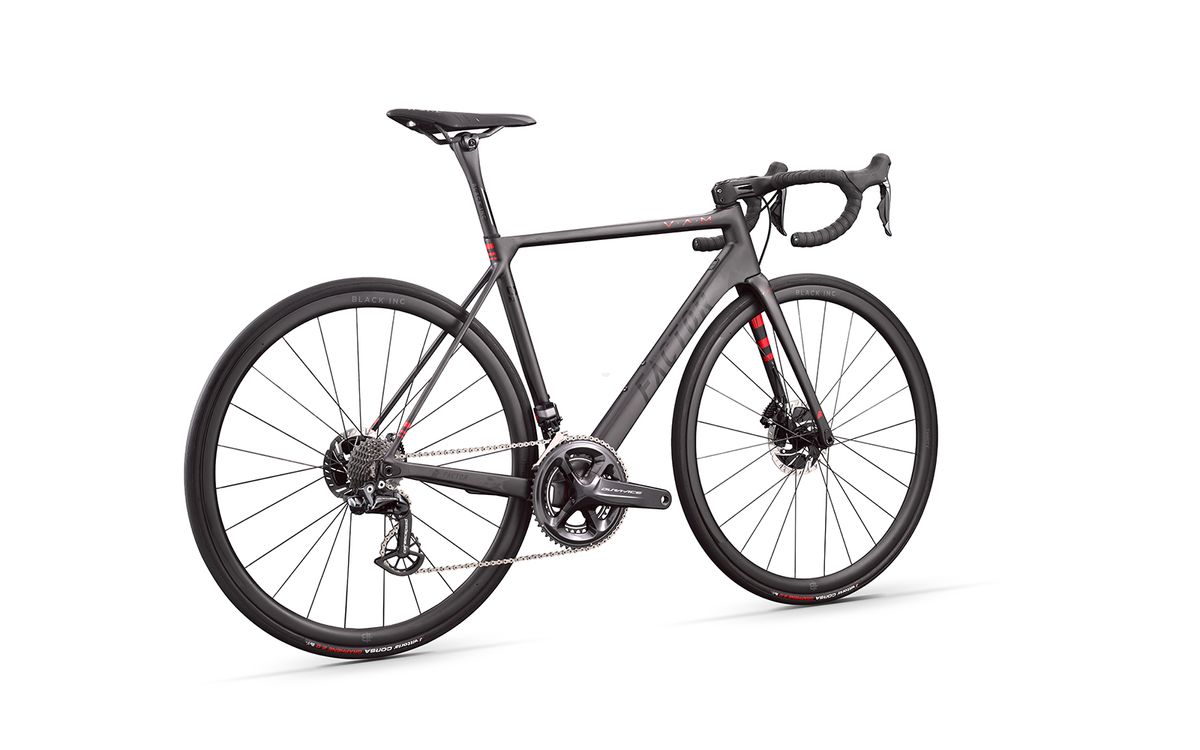 The bike is available in rim or disc brake options