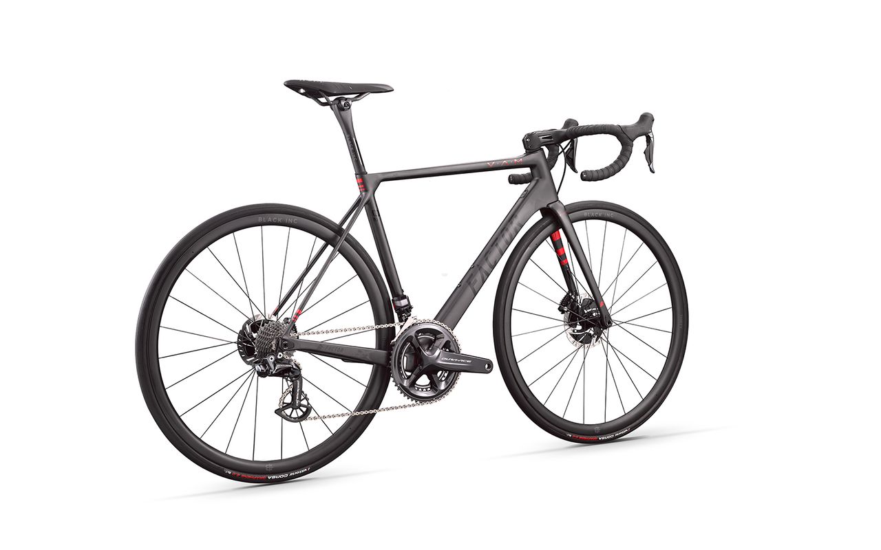 The bike is available in rim or disc brake options