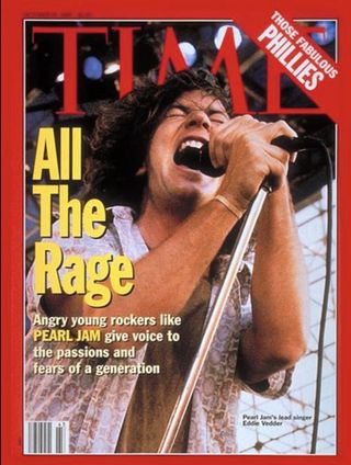 Pearl Jam on Time cover, 1993