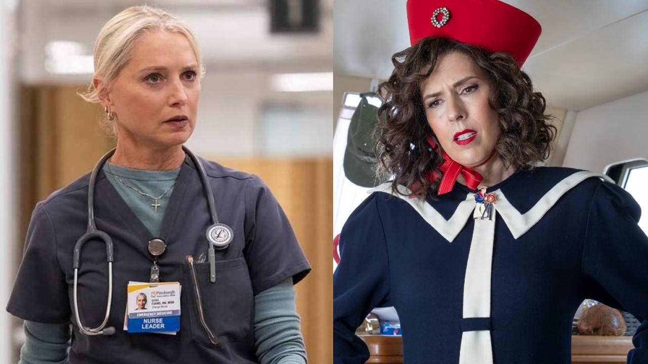 From left to right: Dana on The Pitt and Edi Patterson on The Righteous Gemstones.