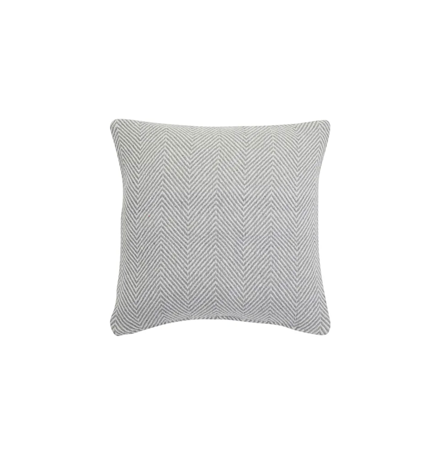 grey herringbone cushion