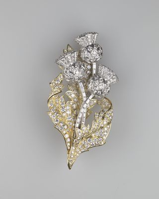 The Queen's Thistle of Scotland brooch