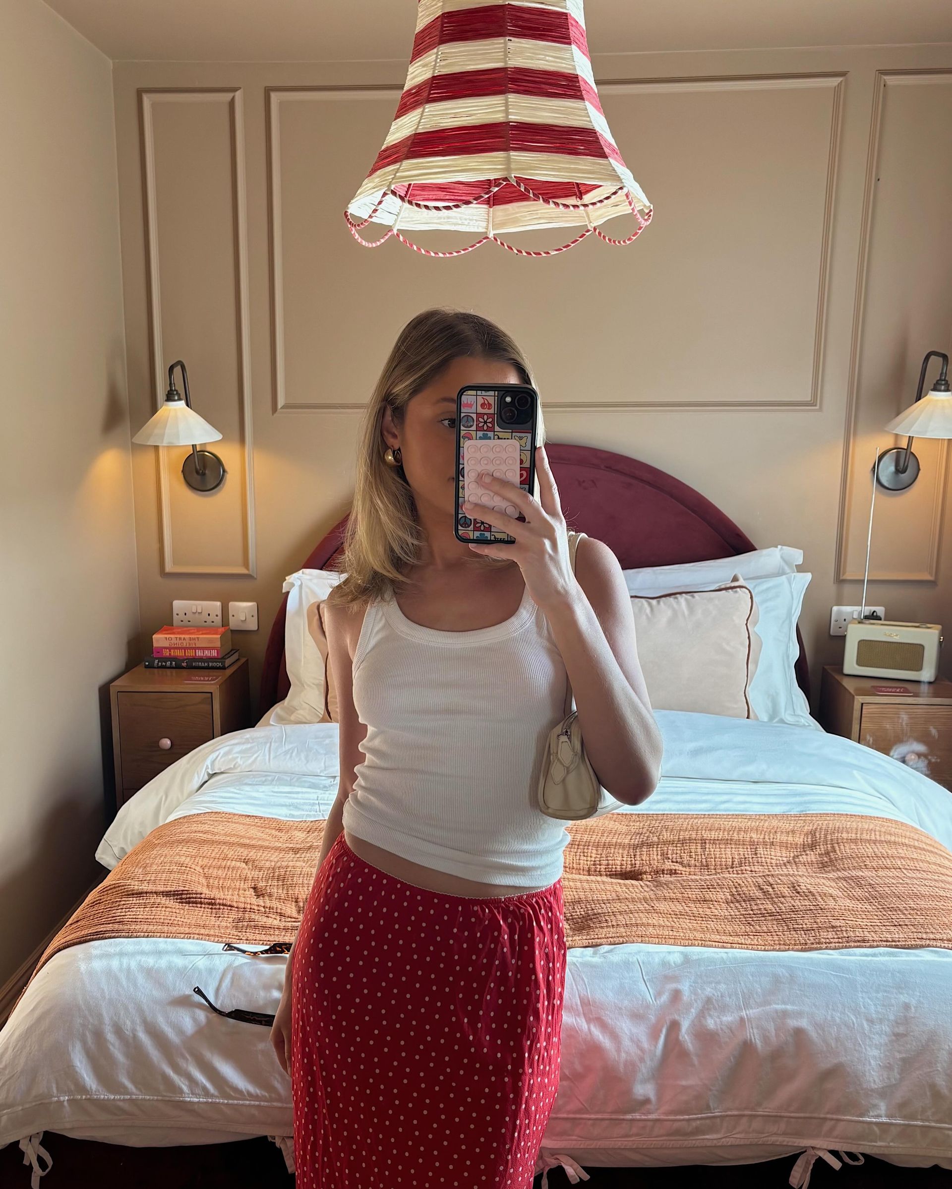 An image of a woman wearing cool fourth of july outfit idea summer 2026