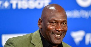paris, france january 24 michael jordan attends a press conference before the nba paris game match between charlotte hornets and milwaukee bucks on january 24, 2020 in paris, france photo by aurelien meuniergetty images