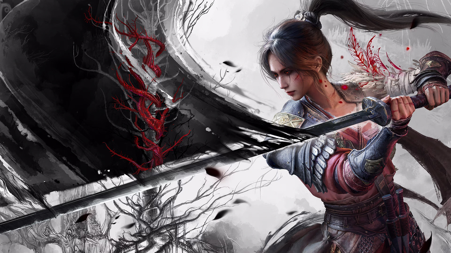Key art from Wuchang: Fallen Feathers for the deluxe edition