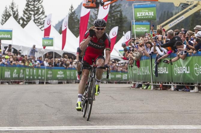 Cadel Evans (BMC) wins the Snowbird stage at Tour of Utah