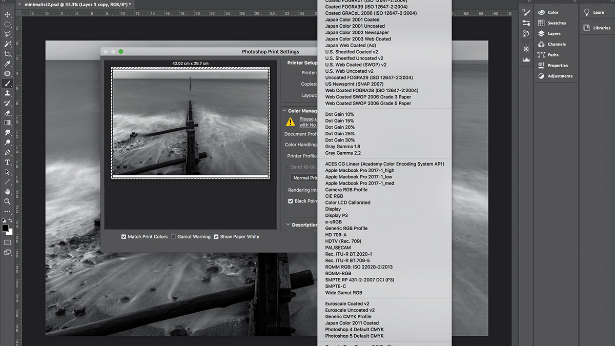How to set up ICC profiles for your printer