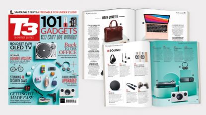 Cover of T3 issue 325 featuring the cover line '101 gadgets you can't live without'.