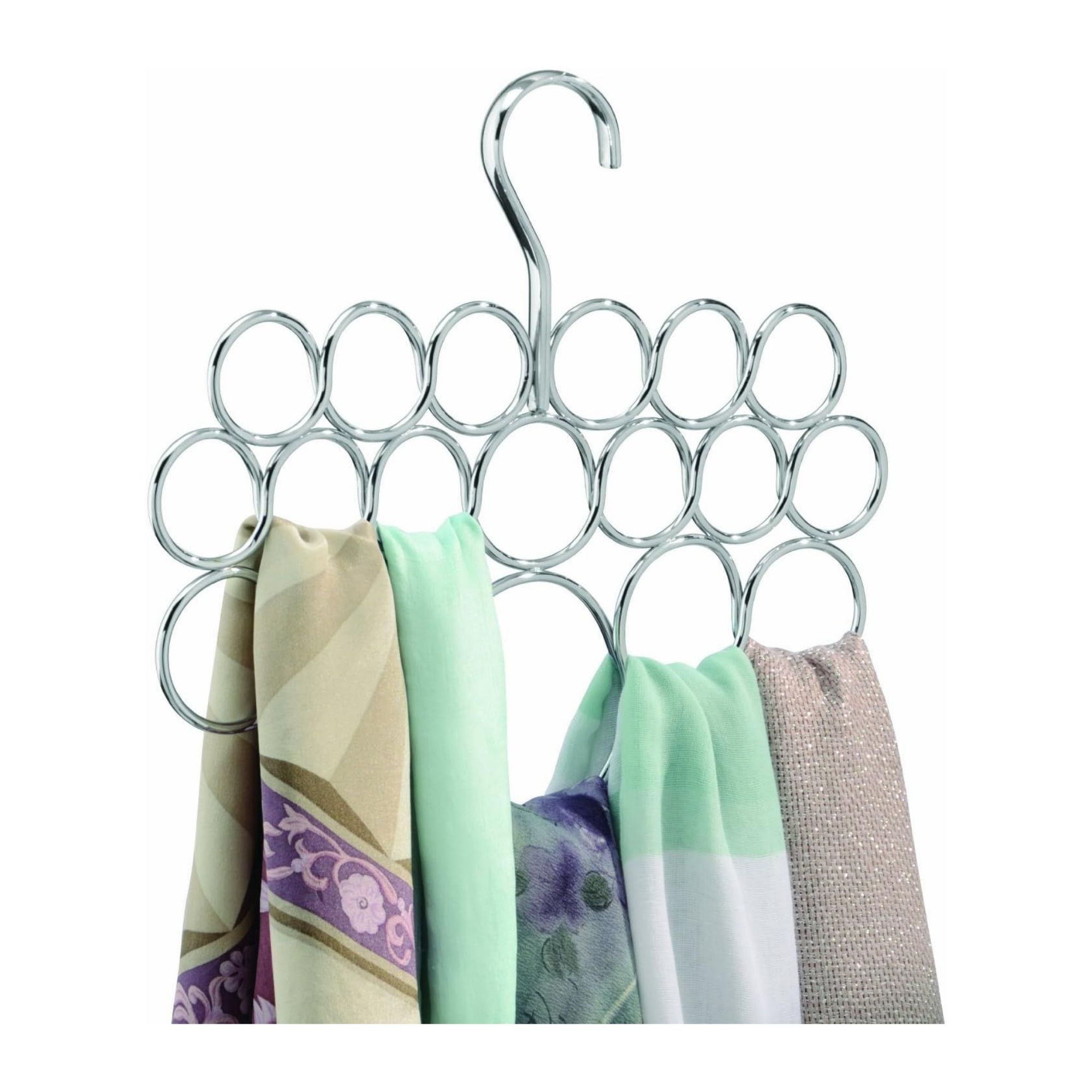 iDesign Axis Scarf Holder with 18 Rings
