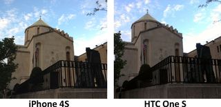 HTC One S vs iPhone 4S Church Photo