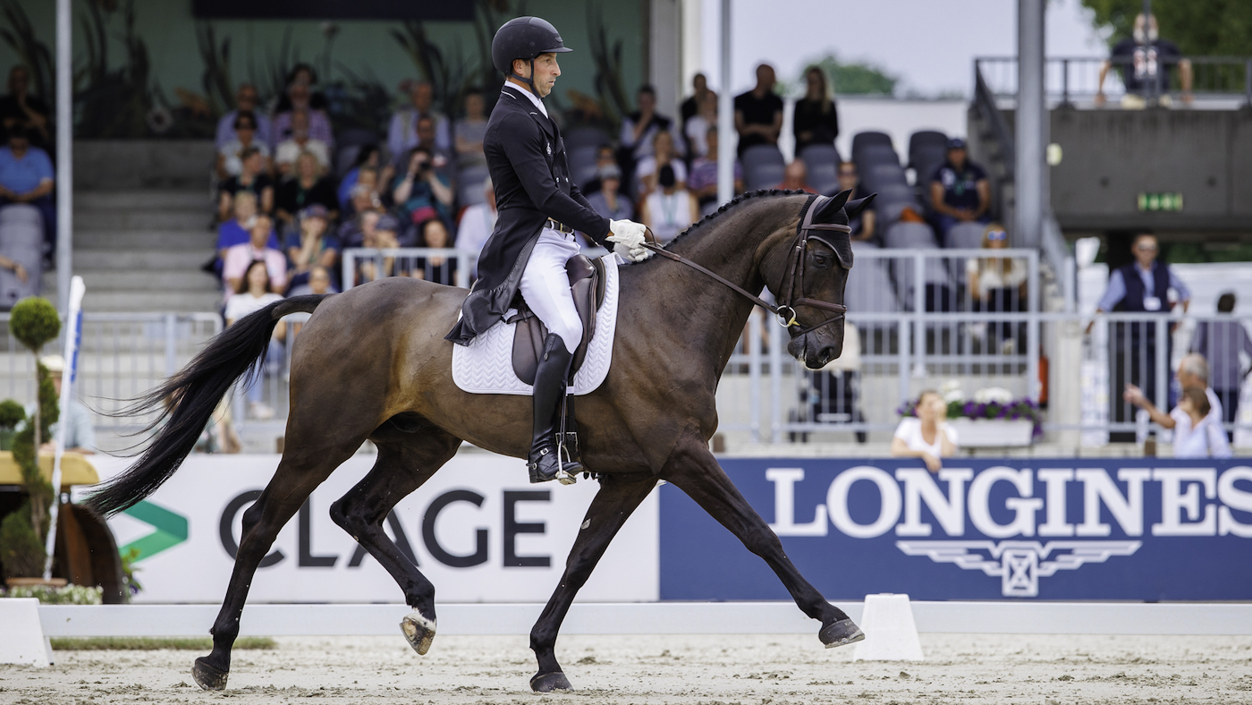 Tim Price and Vitali were the highest-scoring combination on day two of dressage at Luhm&amp;uuml;hlen Horse Trials, putting them into provisional third place in the results after dressage.