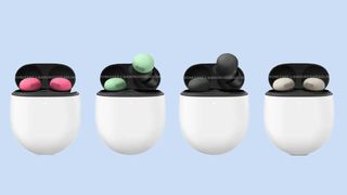 Google Pixel Buds 2 in various colors