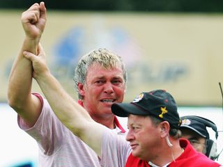 Darren Clarke after singles victory at The K Club 2006