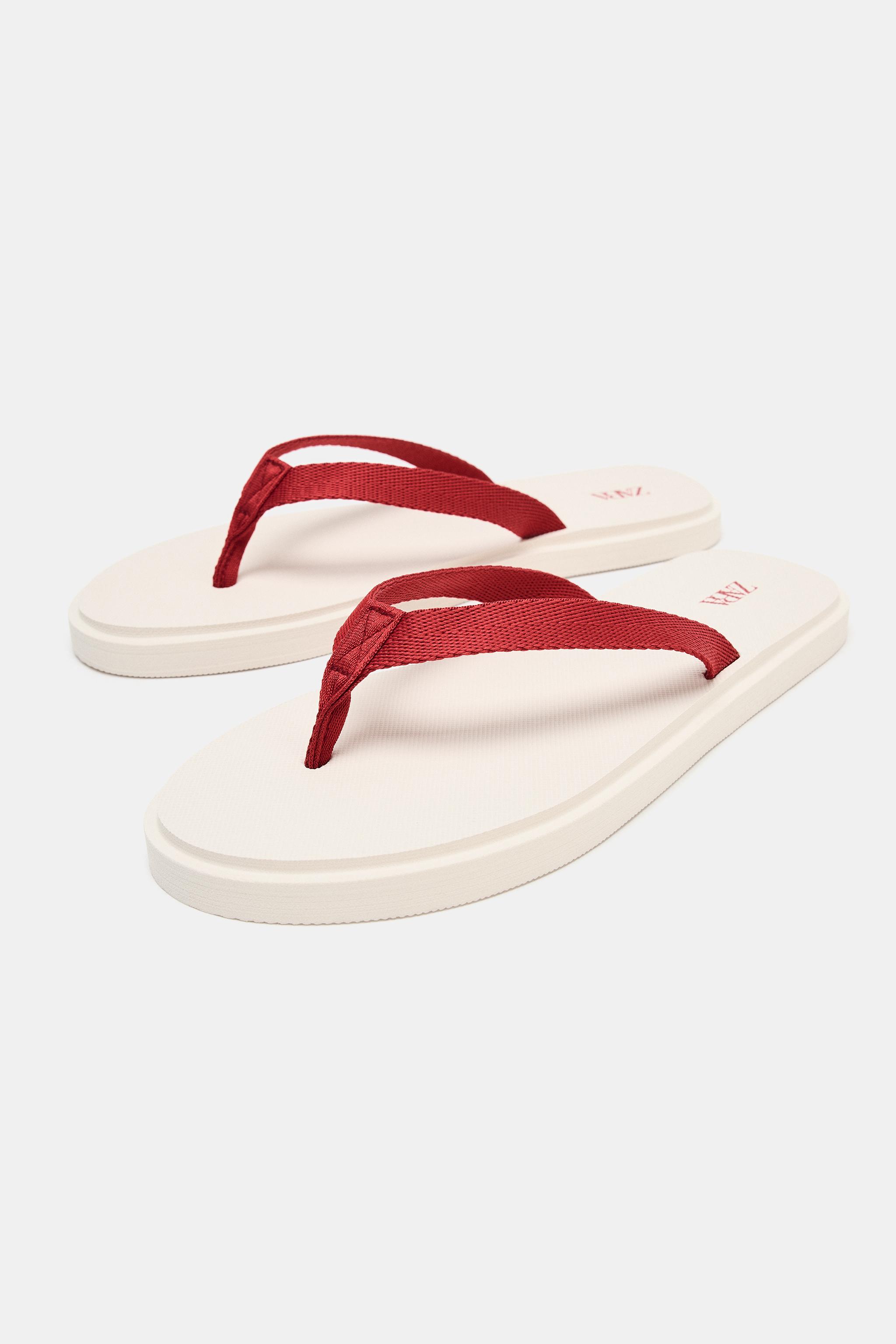 Contrast Flat Sandals
