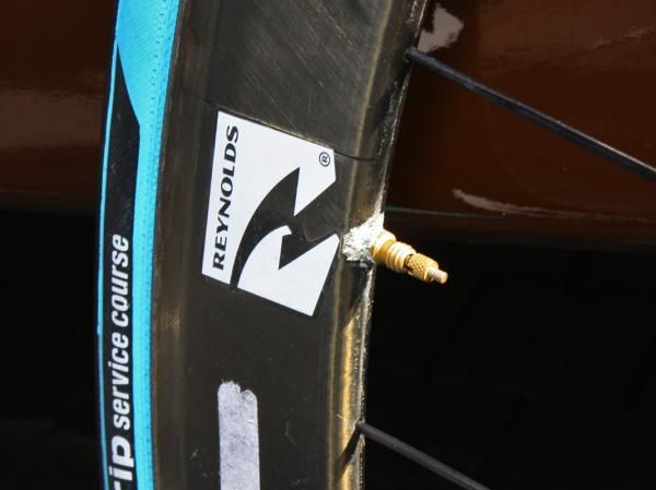 Your guess is as good as ours as to what this substance is around the valve hole. Needless to say, there's likely no ratting going on here.