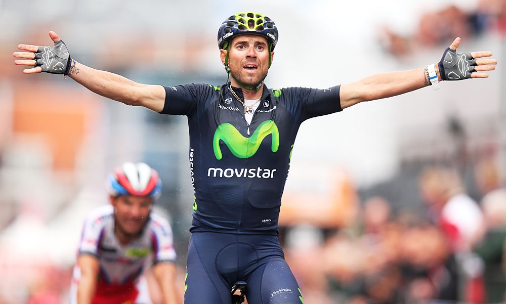 Alejandro Valverde (Movistar) is the Liege-Bastogne-Liege winner