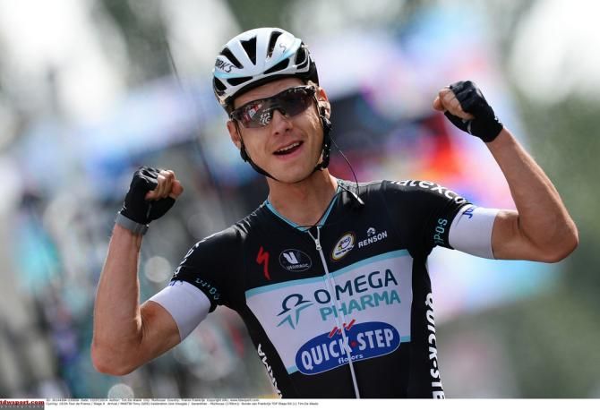 Tony Martin gets the win for Germany on the day his country won the World Cup in Brazil
