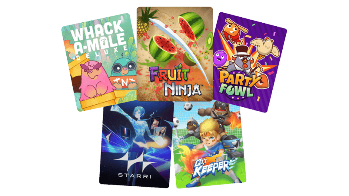 Nex Playground review; images of game box art