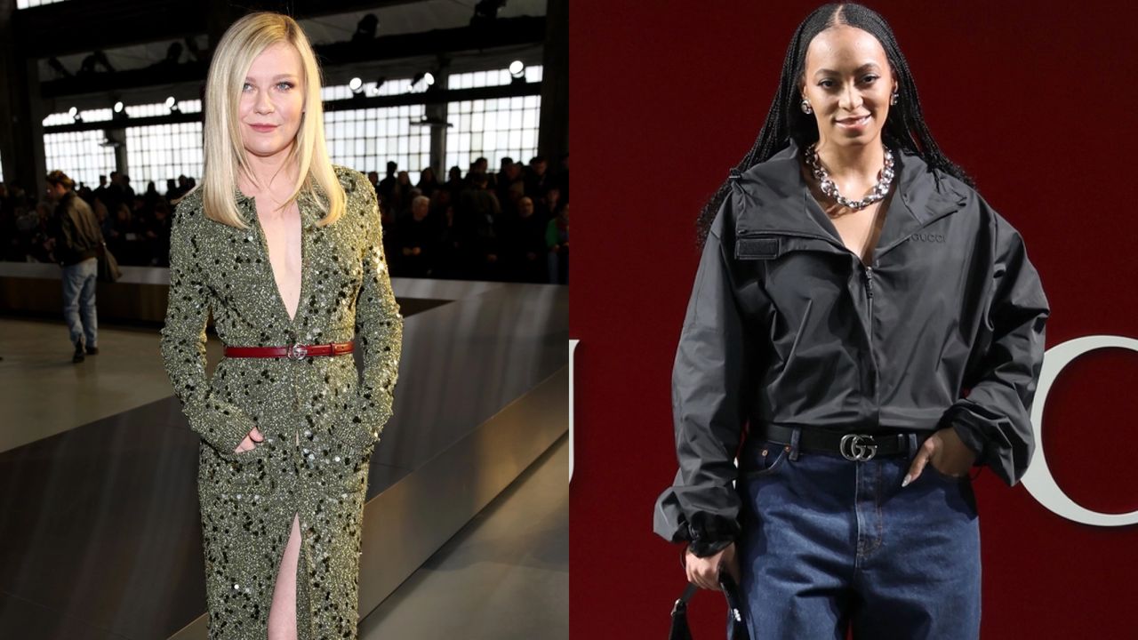 Kirsten Dunst and Solange Knowles at Gucci