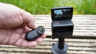 Insta360 Go 3S in hand