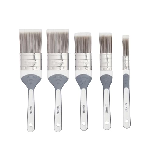 Harris Seriously Good Paintbrush Set, 5 Brush Pack, 1 X 0.5, 1 X 1, 1 X 1.5, 2 X 2 Paint Brushes