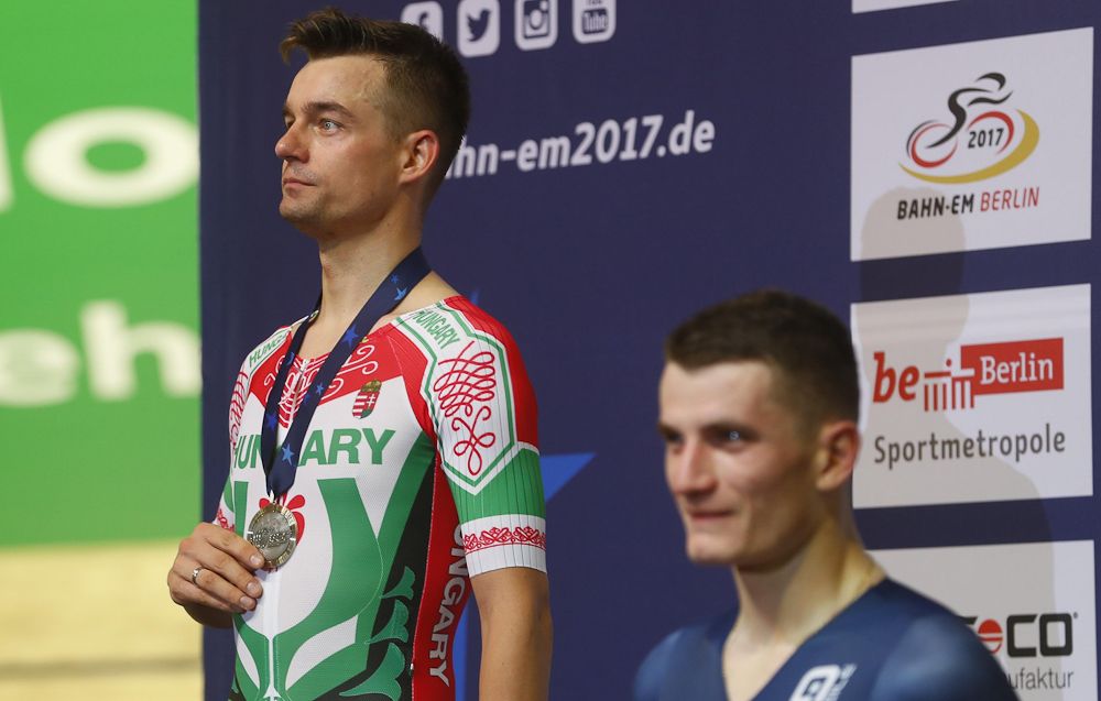 Kristin Lodassy (Hungary) was second in the scratch race