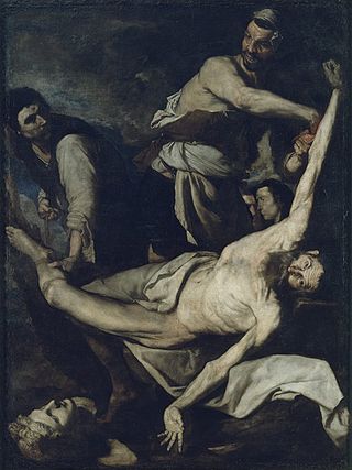 Jusepe de Ribera, Martyrdom of Saint Bartholomew, 1644, Oil on canvas, 202 x 153 cm, Museu Nacional d’Art de Catalunya, Barcelona. ©Museu Nacional d’Art de Catalunya, Barcelona, 2018. Photo: Calveras/Mérida/Sagristà.