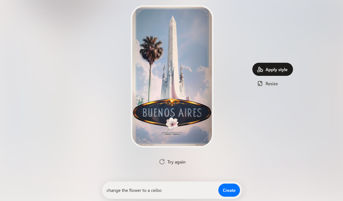Screenshot from Playground AI image generator