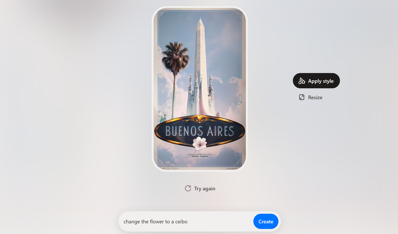 Screenshot from Playground AI image generator