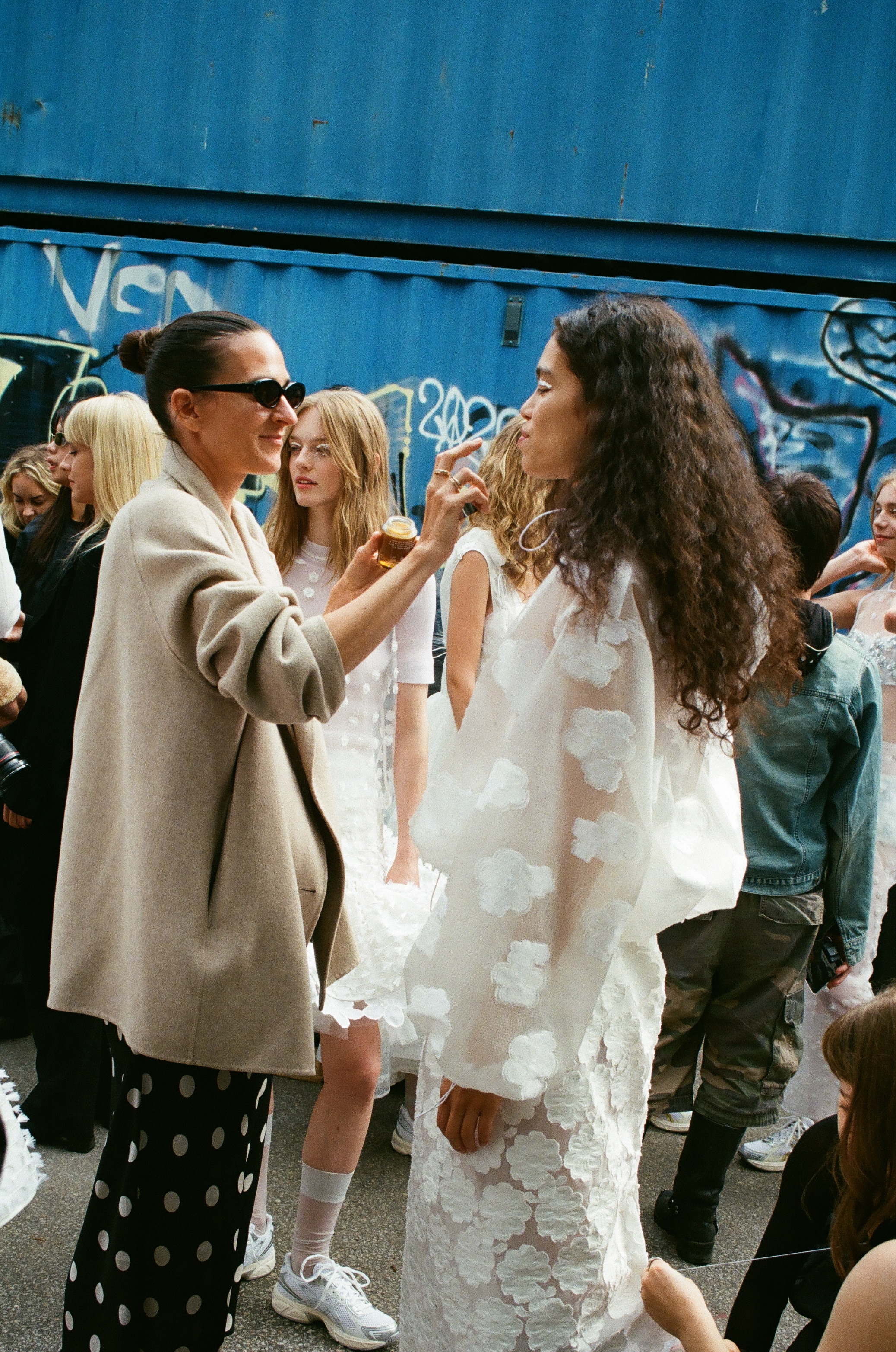 Model at cecilie bahnsen show at Copenhagen Fashion Week Spring Summer 2026.