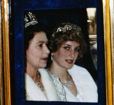 The Queen and Princess Diana