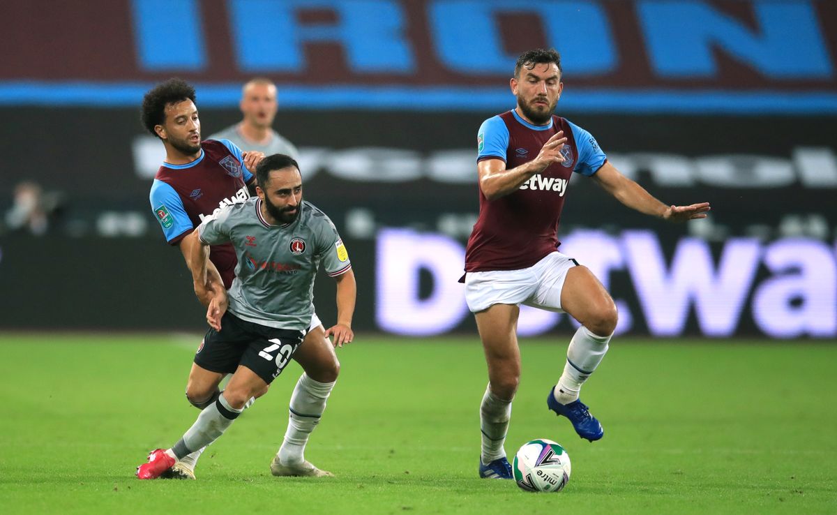 West Ham United v Charlton Athletic – Carabao Cup – Second Round – London Stadium