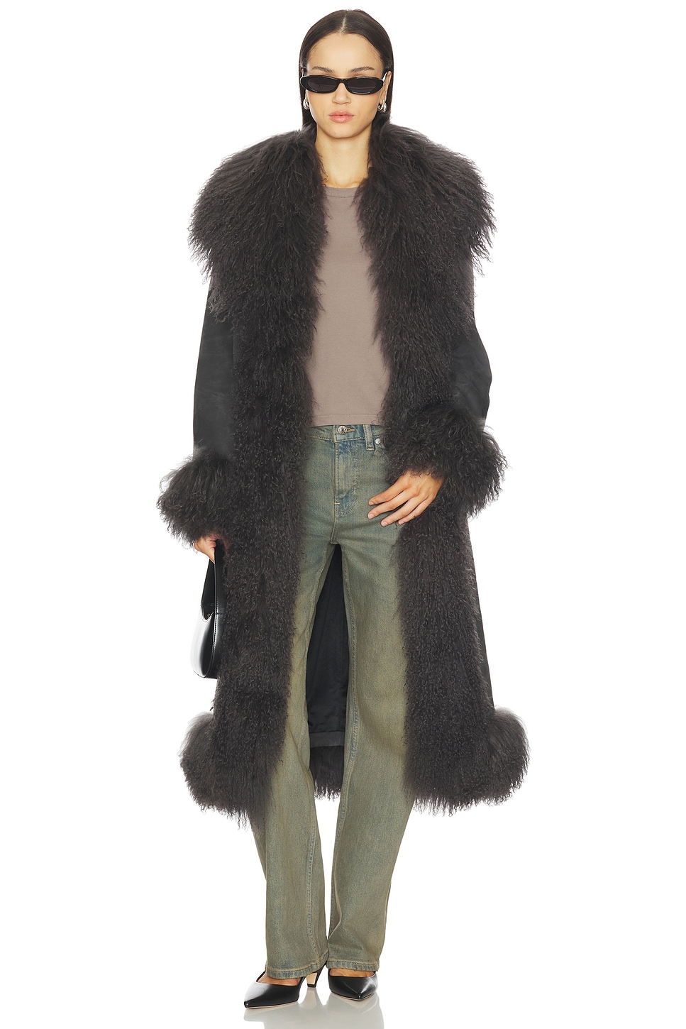 Dorothy Suede Maxi Coat