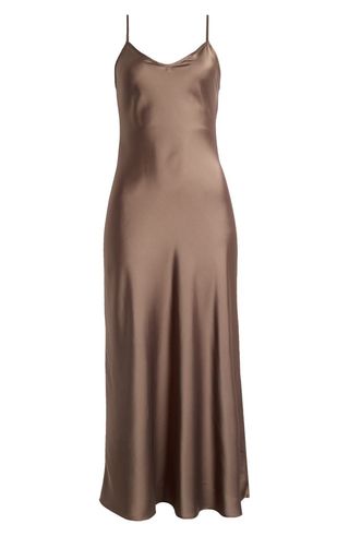 Bryony Satin Midi Slipdress