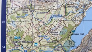 Map of Wasdale, Lake District
