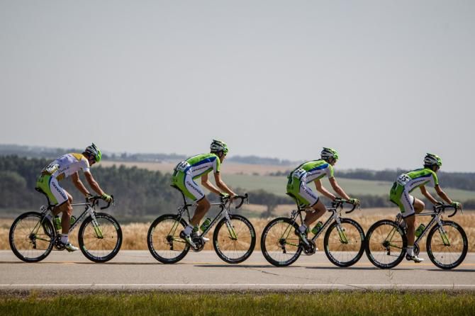 Cannondale stayed together at the front for another day.