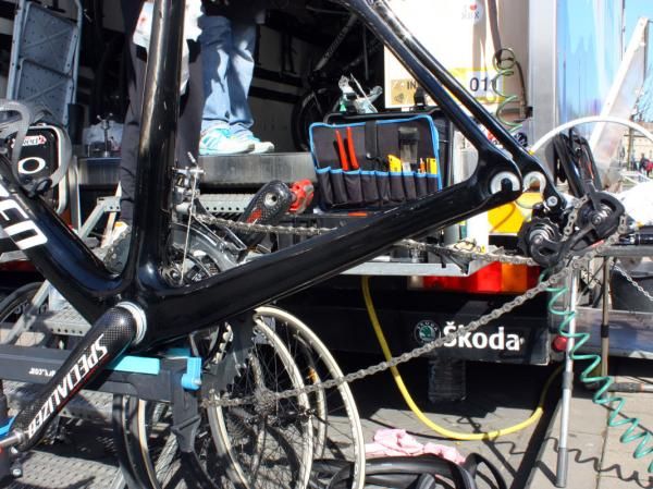 Chain stays on the new Project Black frame are suitably enormous.