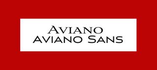 Font pairings: Aviano and Aviano Sans