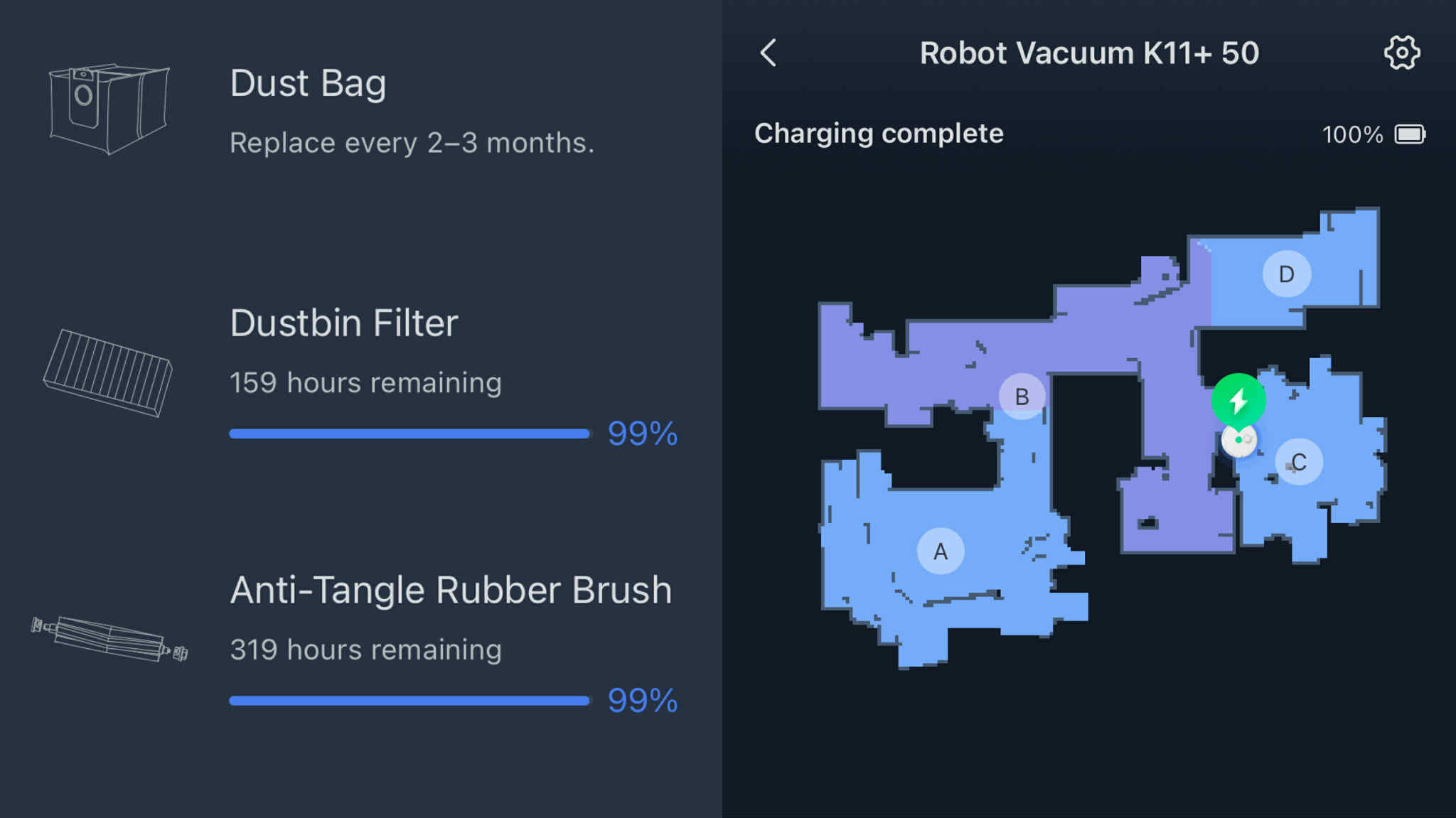 SwitchBot K11 + map screenshot