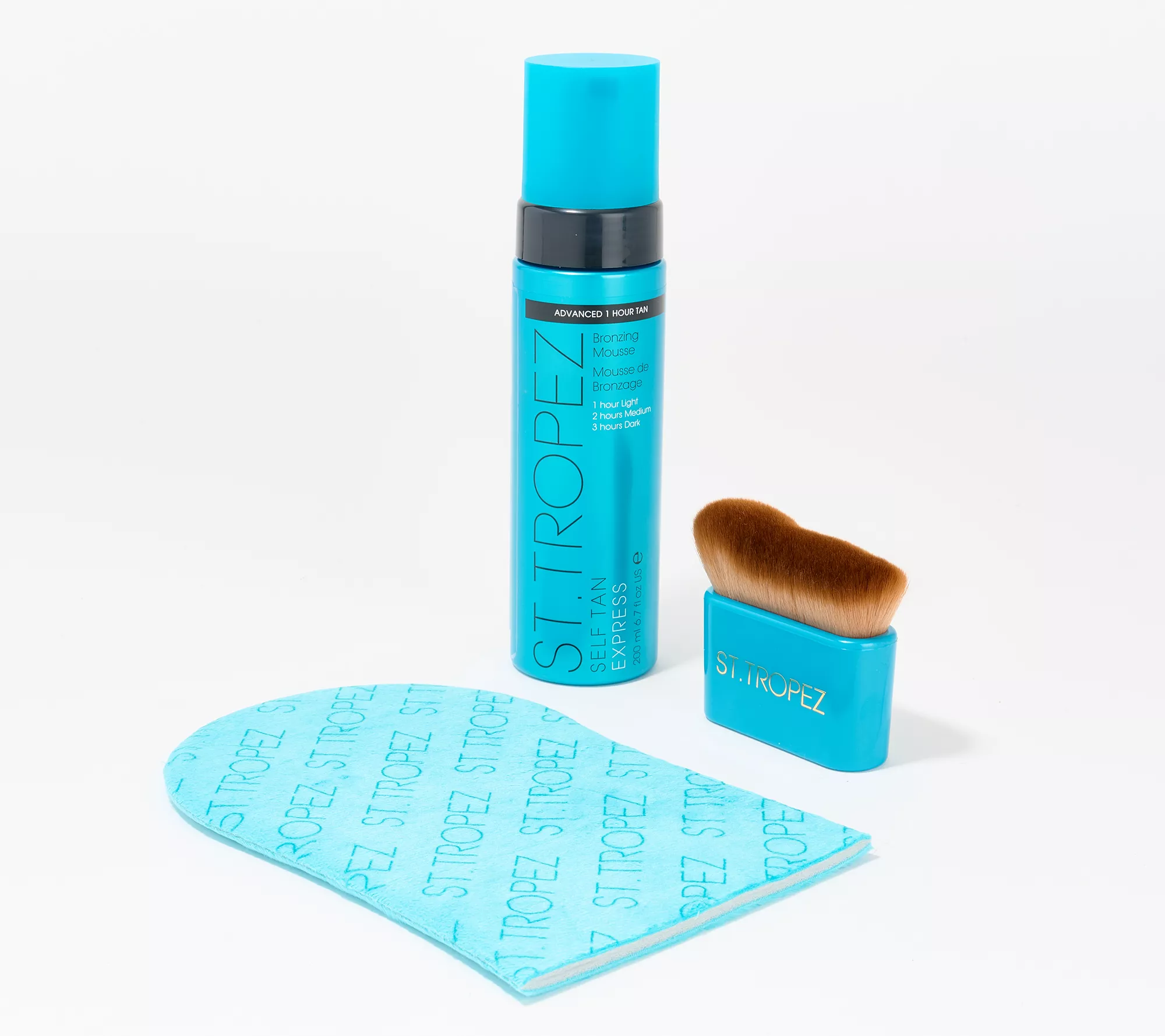 St. Tropez Self-Tanning Express Bronzing Mousse W/ Mitt &amp;amp; Brush