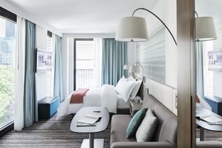 A light and airy room at The Park Terrace Hotel in New York City