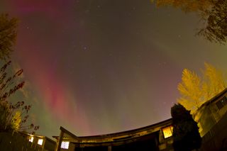 Canadian skywatcher Colin Chatfield caught this view of a stunning aurora display over his home in Saskatoon, Saskatchewan on Oct. 24, 2011.