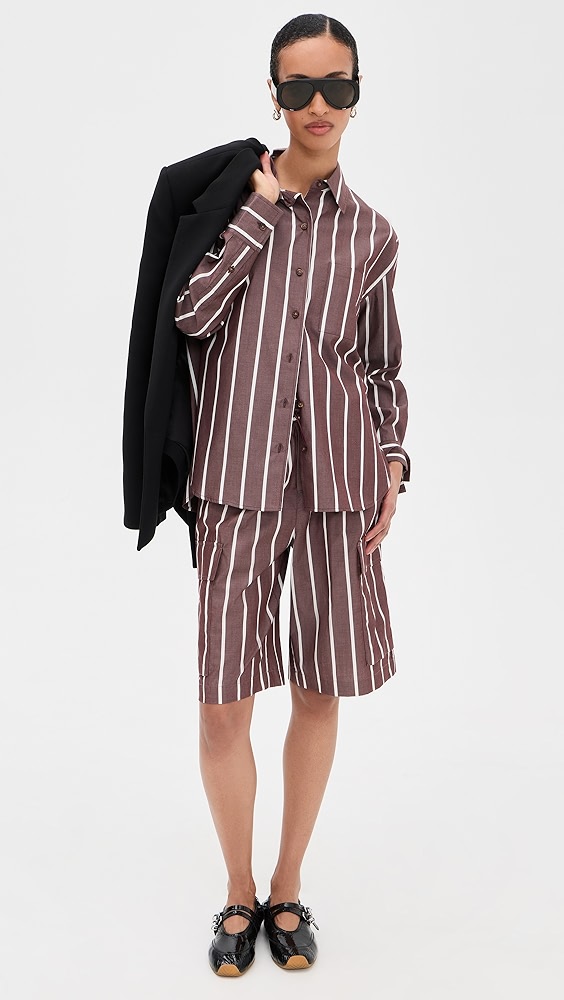 Rag &amp;amp; Bone Victoria Stripe Shorts