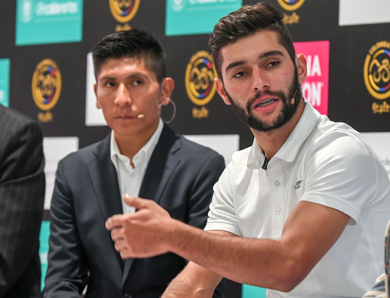 Nairo Quintana and Fernando Gaviria