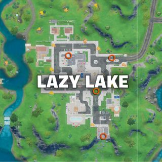 Fortnite Floating Rings at Lazy Lake map