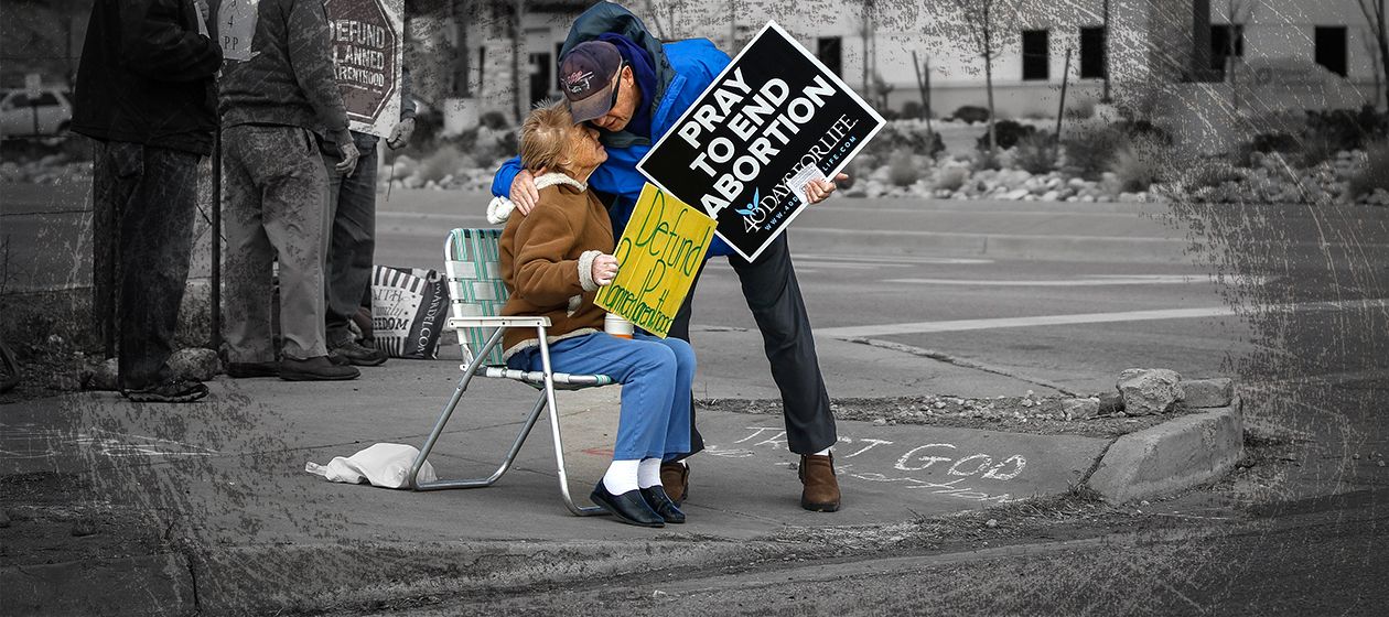 Pro-life demonstrators.