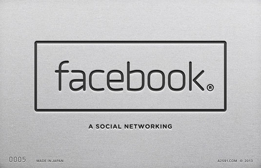 Facebook gets the minimal SLR typography treatment