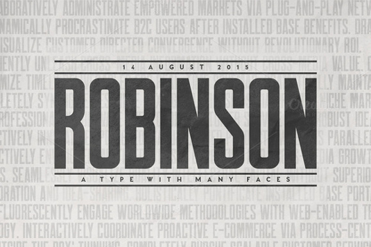 Robinson font