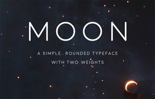 Moon is available in light and bold versions