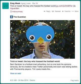 Twitter cards help to give your content visibility